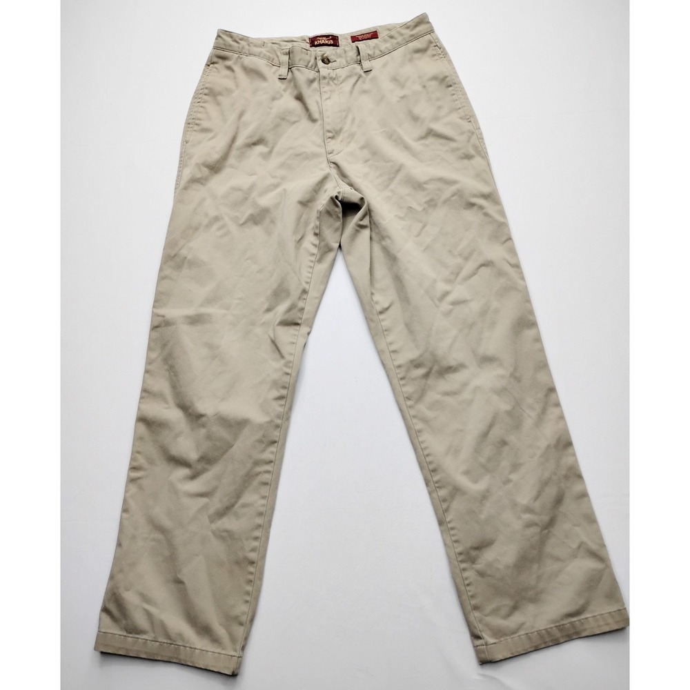 Eddie Bauer Pants Mens 35x34 Khaki Wrinkle Free Classic Fit Chino